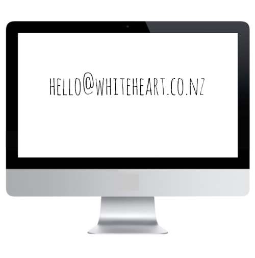 email address hello@whiteheart.co.nz